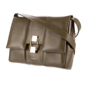 DeMellier Olive Green Leather Alexandria Purse Crossbody Shoulder Bag